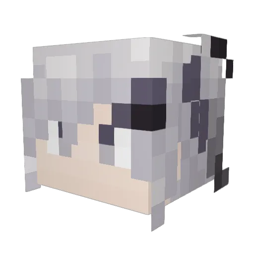 arikAkira9 Minecraft avatar head, 3D render
