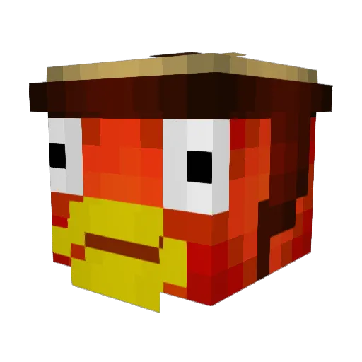 arilak_cz Minecraft avatar head, 3D render
