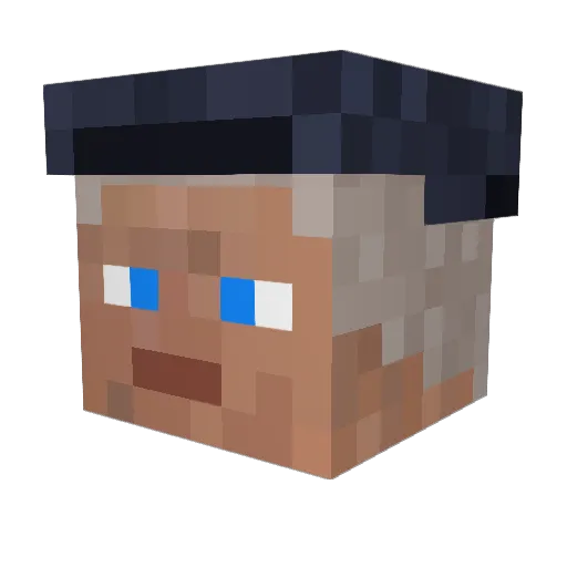 arildsundby Minecraft avatar head, 3D render