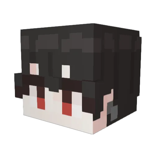 arineran Minecraft avatar head, 3D render