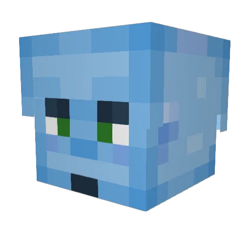 arintejr Minecraft avatar head, 3D render