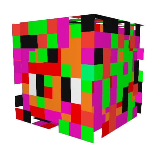 ariodes Minecraft avatar head, 3D render
