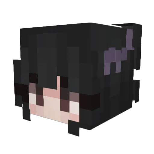ariplaceable Minecraft avatar head, 3D render