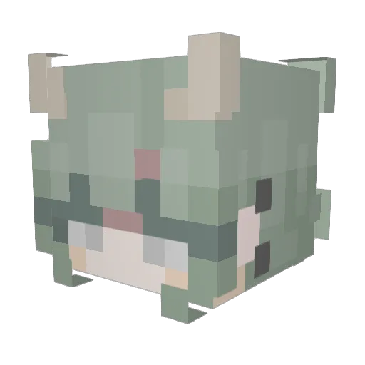 aris_iso Minecraft avatar head, 3D render