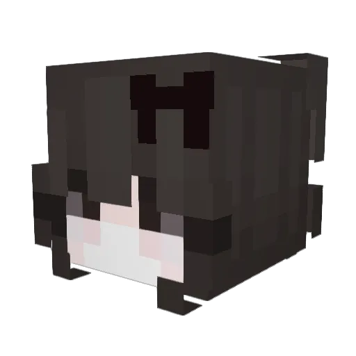 arisitap Minecraft avatar head, 3D render
