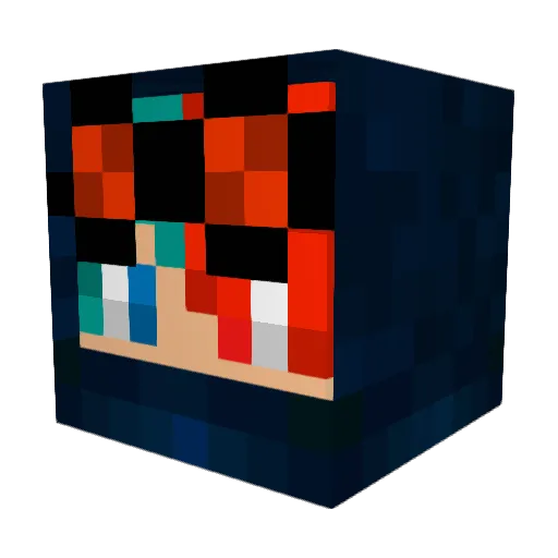 aristo11 Minecraft avatar head, 3D render