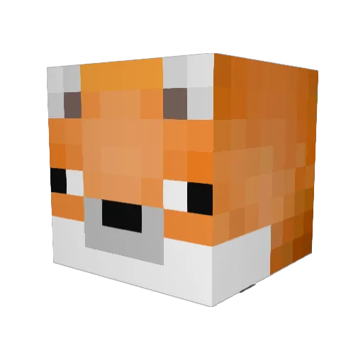 aristotle7 Minecraft avatar head, 3D render