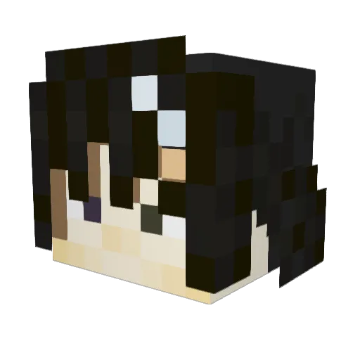 arisu2410 Minecraft avatar head, 3D render
