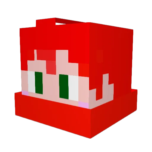 aritarou Minecraft avatar head, 3D render