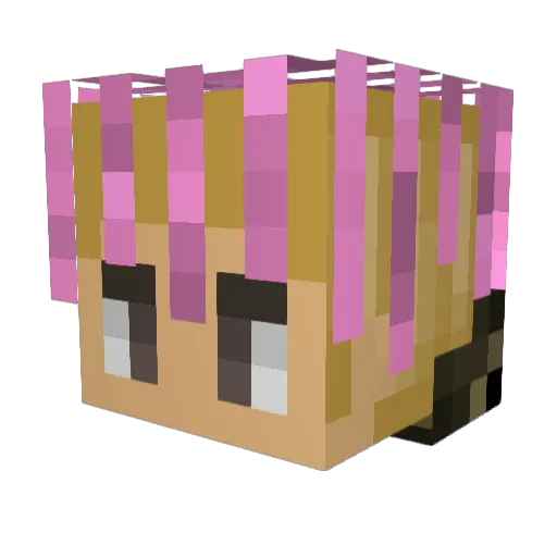 aritonONE Minecraft avatar head, 3D render