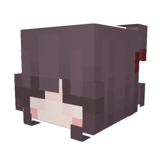 ariviel Minecraft avatar head, 3D render