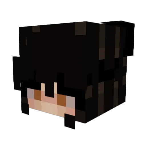 arixekita Minecraft avatar head, 3D render