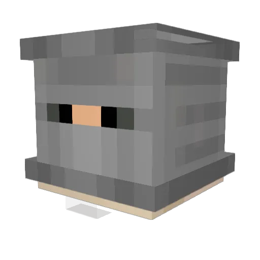 arjugo Minecraft avatar head, 3D render