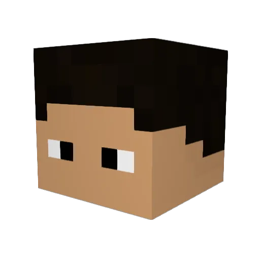 ark0829 Minecraft avatar head, 3D render