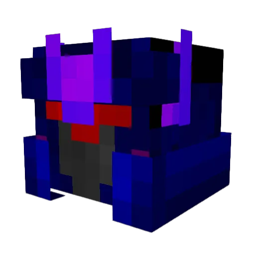 ark1 Minecraft avatar head, 3D render
