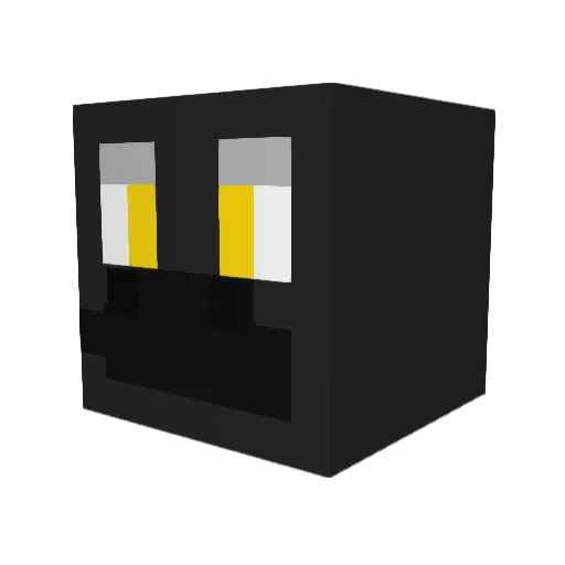 ark_crow Minecraft avatar head, 3D render
