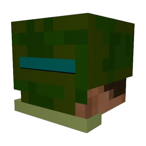 arkadyy Minecraft avatar head, 3D render
