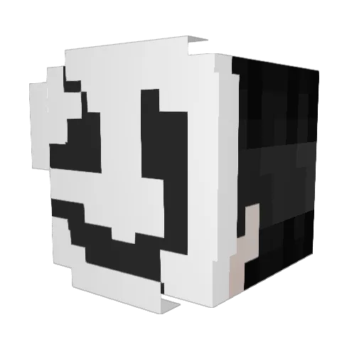 arkanride Minecraft avatar head, 3D render