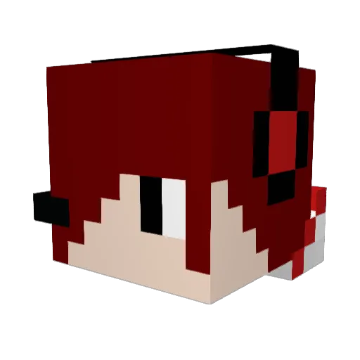 arklene1122 Minecraft avatar head, 3D render