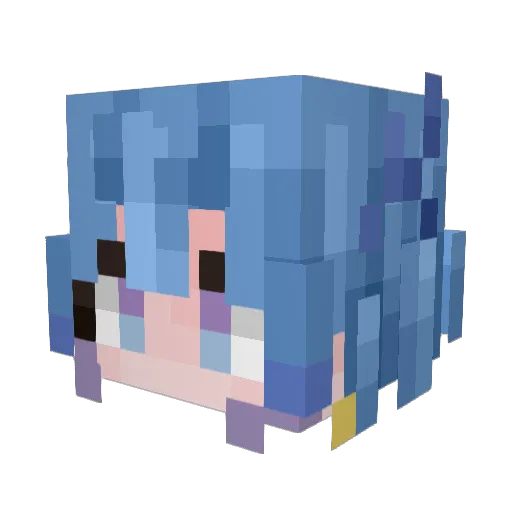 arknights12345 Minecraft avatar head, 3D render