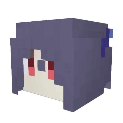 arksx Minecraft avatar head, 3D render