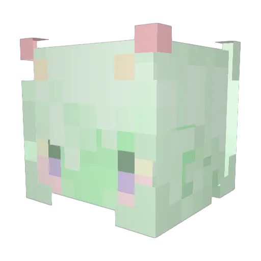 arksyuki Minecraft avatar head, 3D render