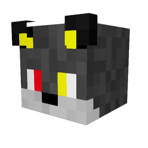 arkwai Minecraft avatar head, 3D render