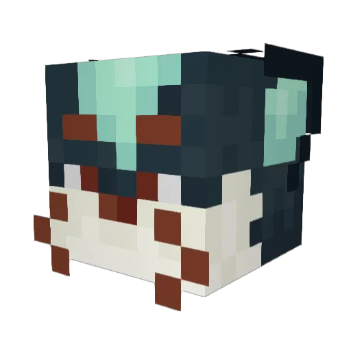arlline Minecraft avatar head, 3D render