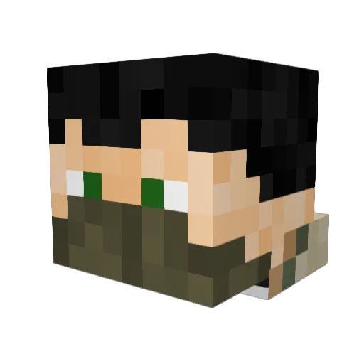 arloisbad Minecraft avatar head, 3D render