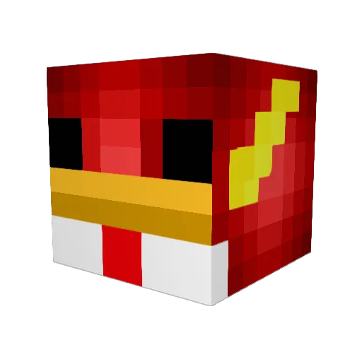 arloony Minecraft avatar head, 3D render