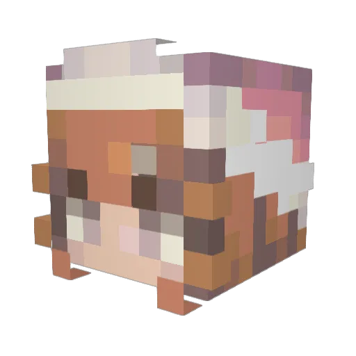 arm2133 Minecraft avatar head, 3D render