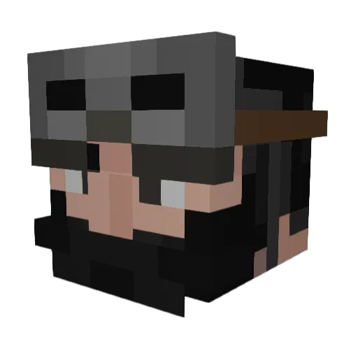 armaldox Minecraft avatar head, 3D render