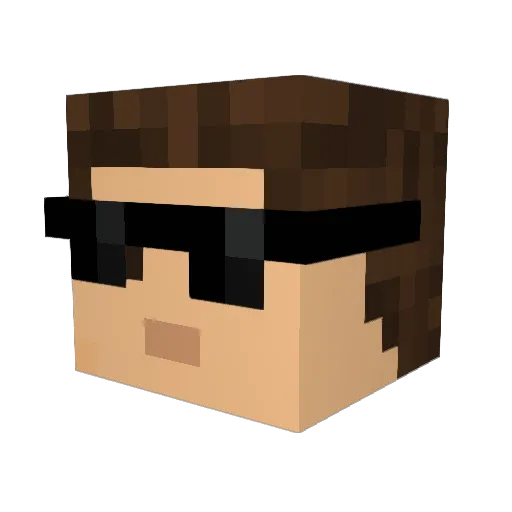armandlepgm Minecraft avatar head, 3D render