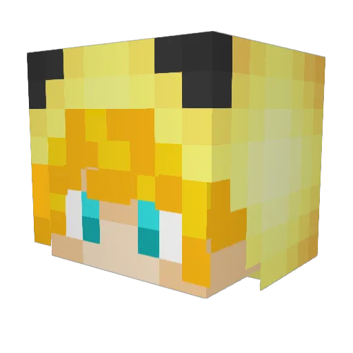 armandoPK Minecraft avatar head, 3D render