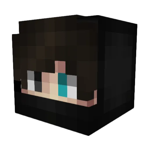 armaxTNT Minecraft avatar head, 3D render