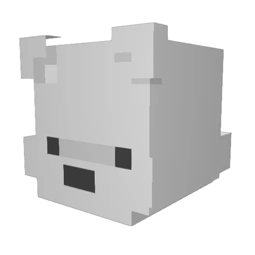 armaxking Minecraft avatar head, 3D render