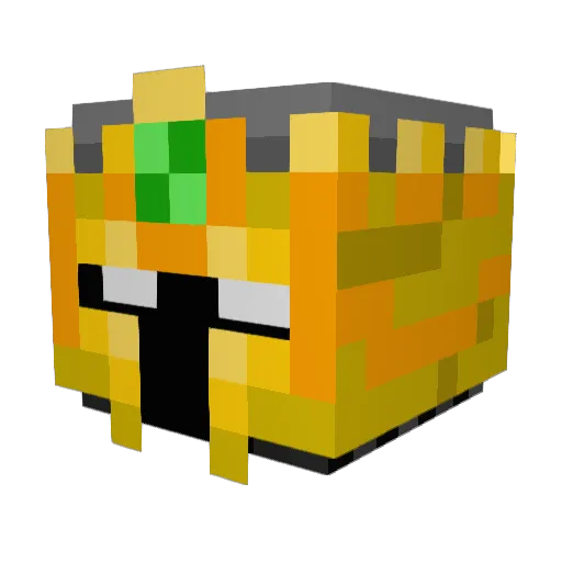 armedbandit Minecraft avatar head, 3D render
