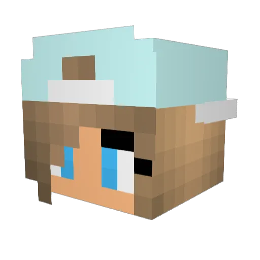 armentij Minecraft avatar head, 3D render