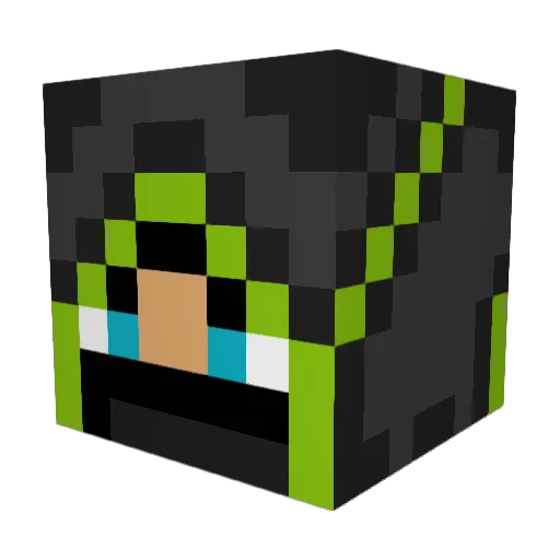 arminsuper Minecraft avatar head, 3D render