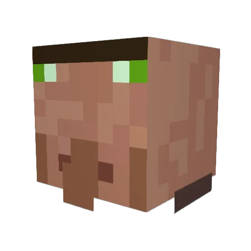 armored_zach Minecraft avatar head, 3D render