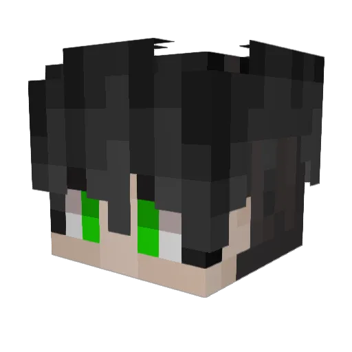 armorioss Minecraft avatar head, 3D render