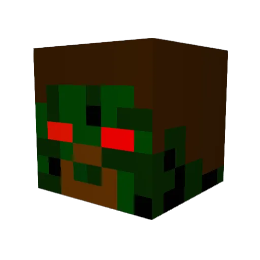 armpit2013 Minecraft avatar head, 3D render