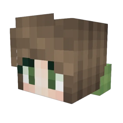 army12345678 Minecraft avatar head, 3D render