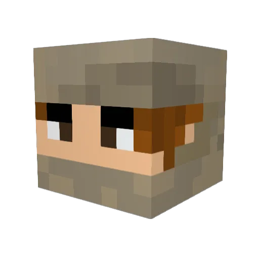 army65 Minecraft avatar head, 3D render