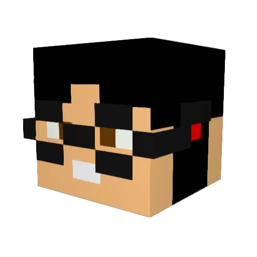 arnaldodapraia Minecraft avatar head, 3D render
