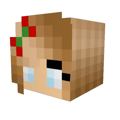 arnarorvars Minecraft avatar head, 3D render