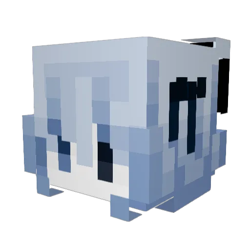 arncra Minecraft avatar head, 3D render