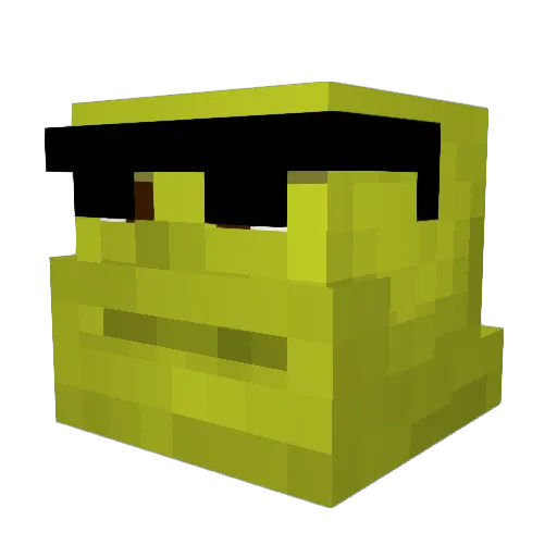 arnellis Minecraft avatar head, 3D render