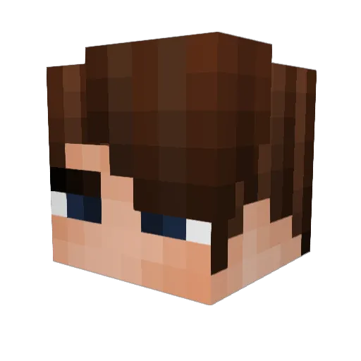 arnetris Minecraft avatar head, 3D render