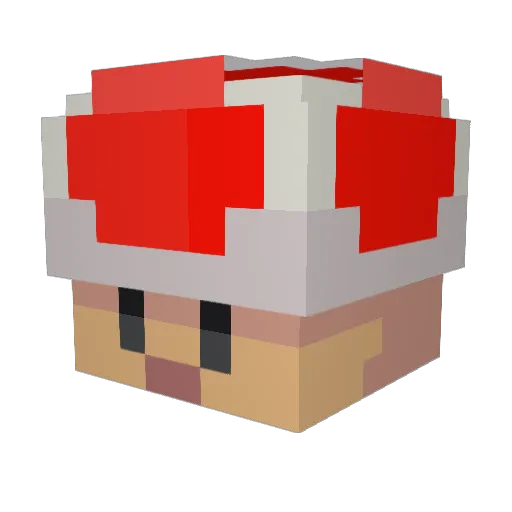 arniegames Minecraft avatar head, 3D render